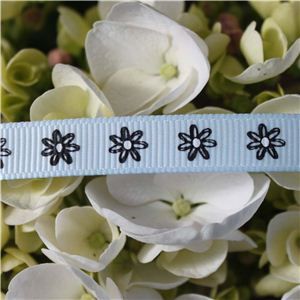 Flower Ribbon - Daisy on Blue